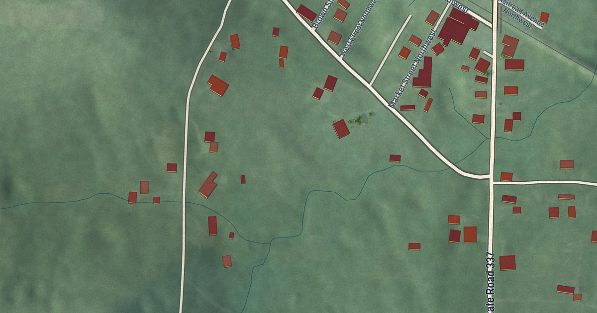 Map of Depauw, Indiana in 2026
