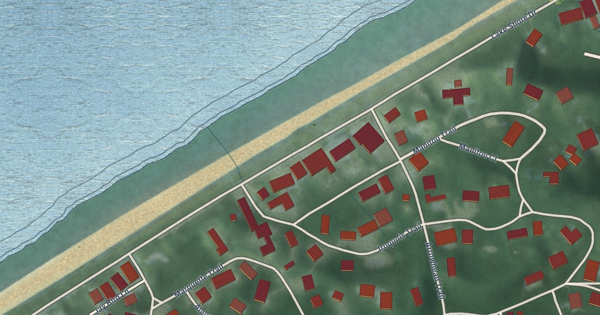 Map of Duneland Beach, Indiana in 2026