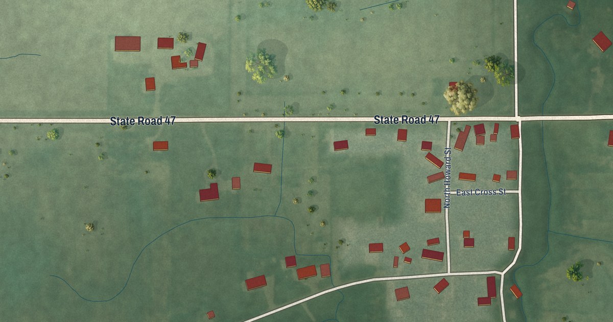 Map of Elizaville, Indiana in 2026