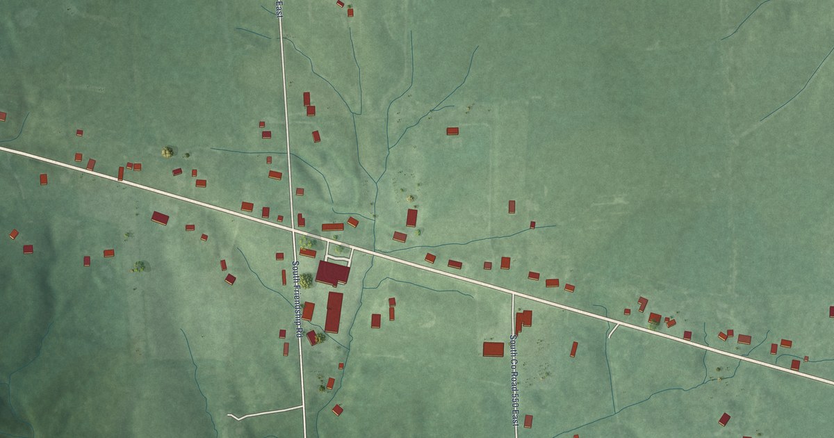 Map of Elrod, Indiana in 2026