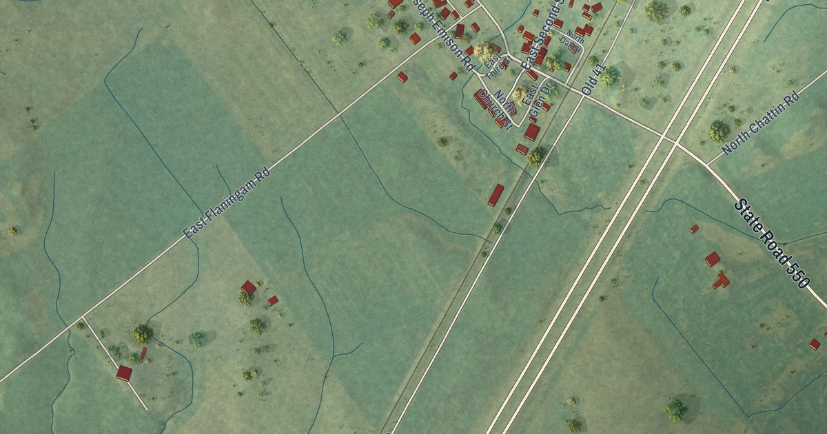 Map of Emison, Indiana in 2026
