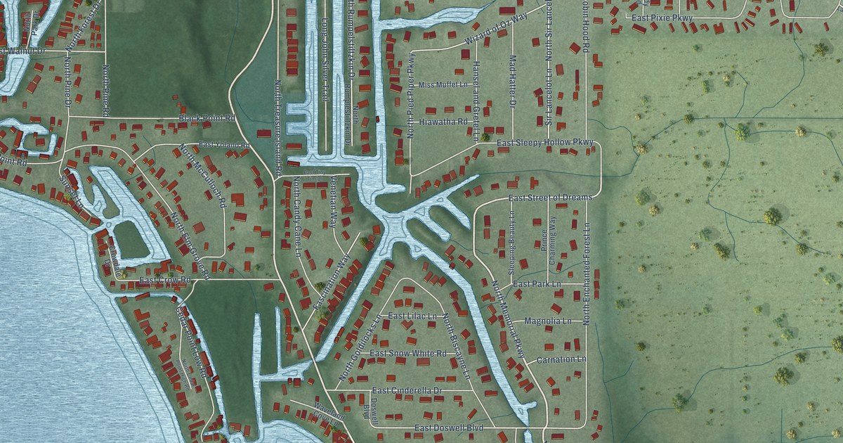 Map of Enchanted Hills, Indiana in 2026