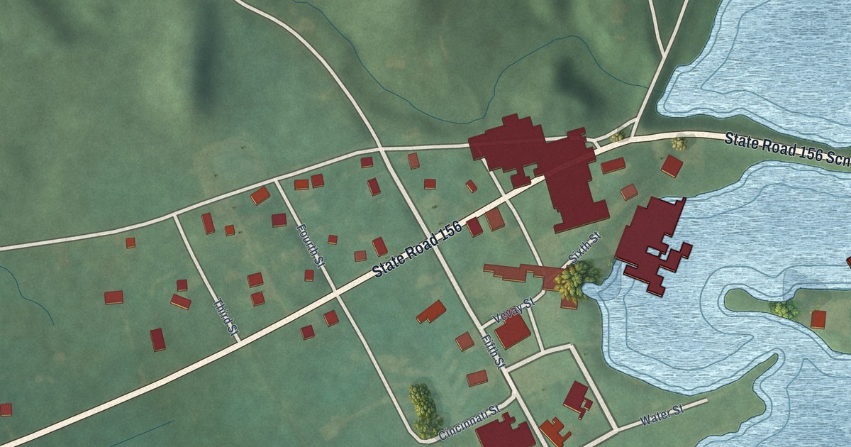Map of Florence, Indiana in 2026
