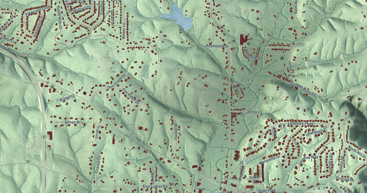 Map of Floyds Knobs, Indiana in 2026