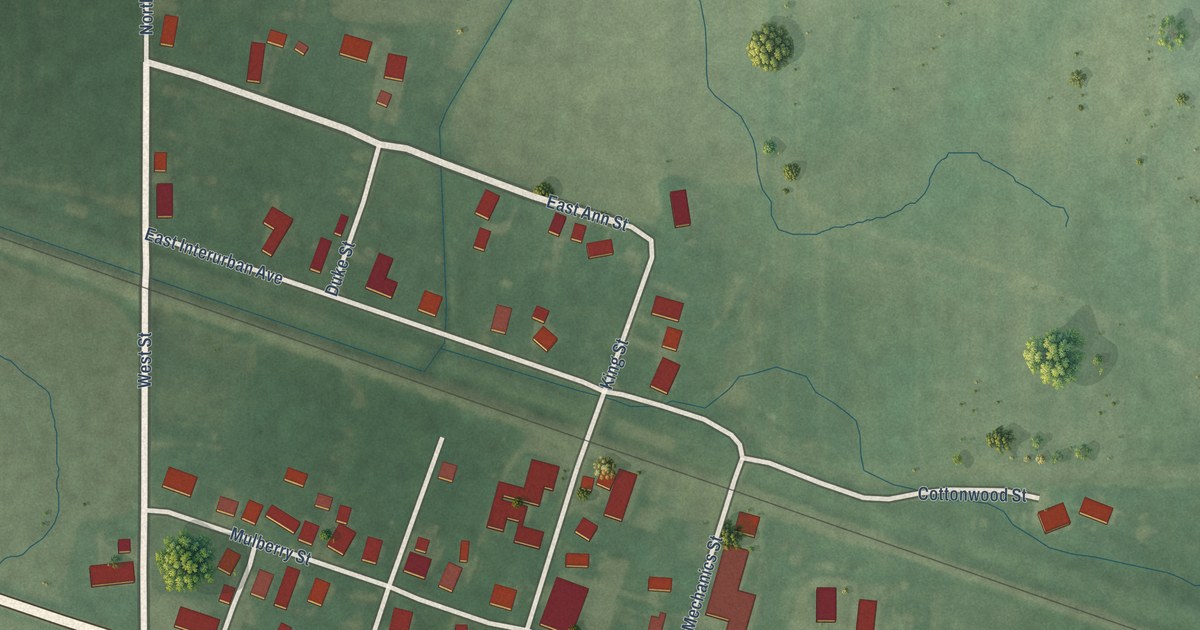 Map of Gwynneville, Indiana in 2026