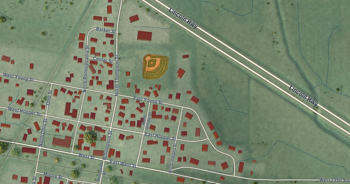 Map of Hanna, Indiana in 2026