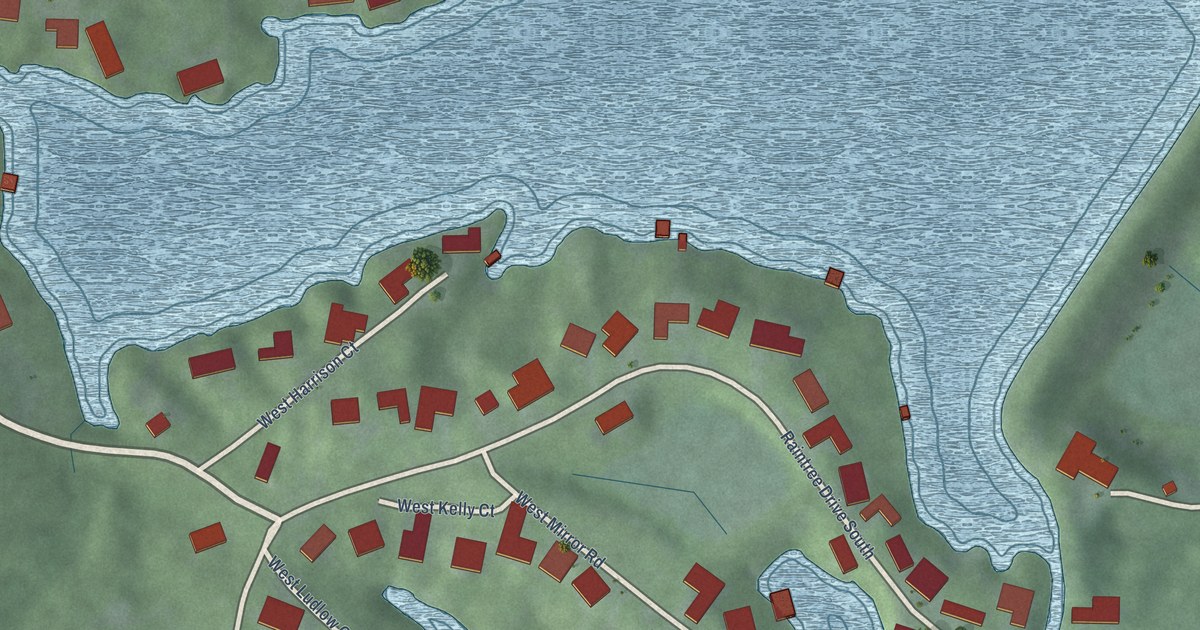 Map of Harrison Lake, Indiana in 2026