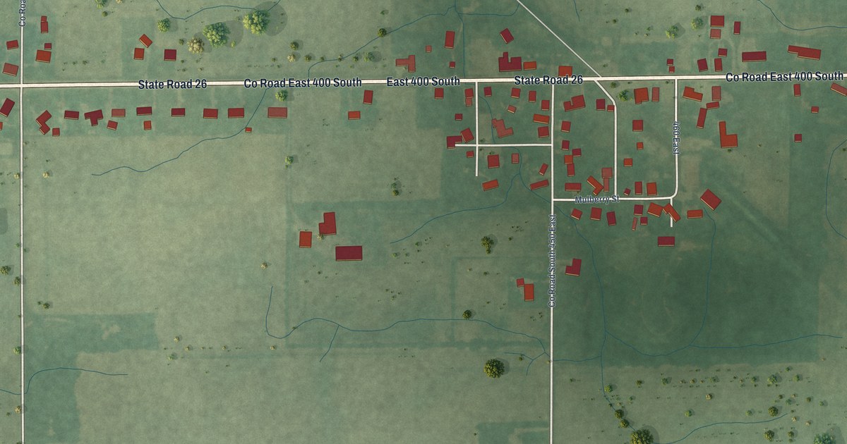 Map of Hemlock, Indiana in 2026