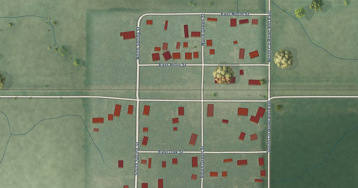 Map of Hillisburg, Indiana in 2026