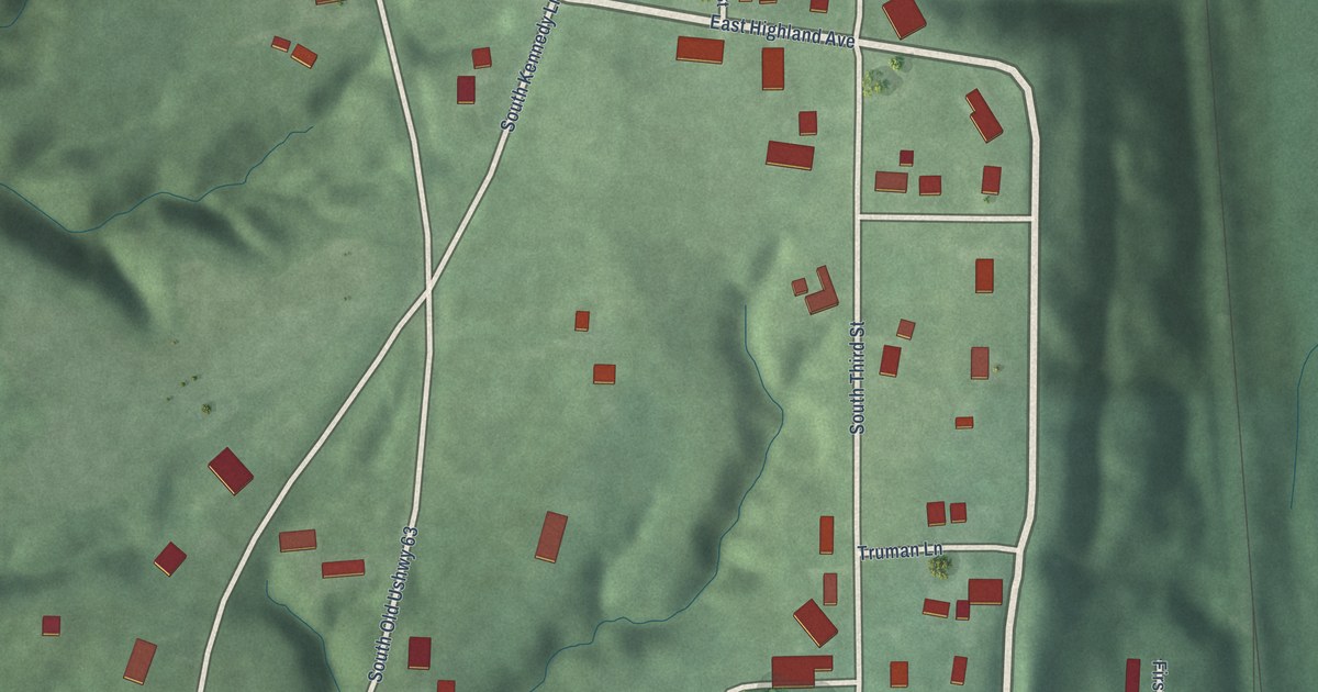 Map of Hillsdale, Indiana in 2026