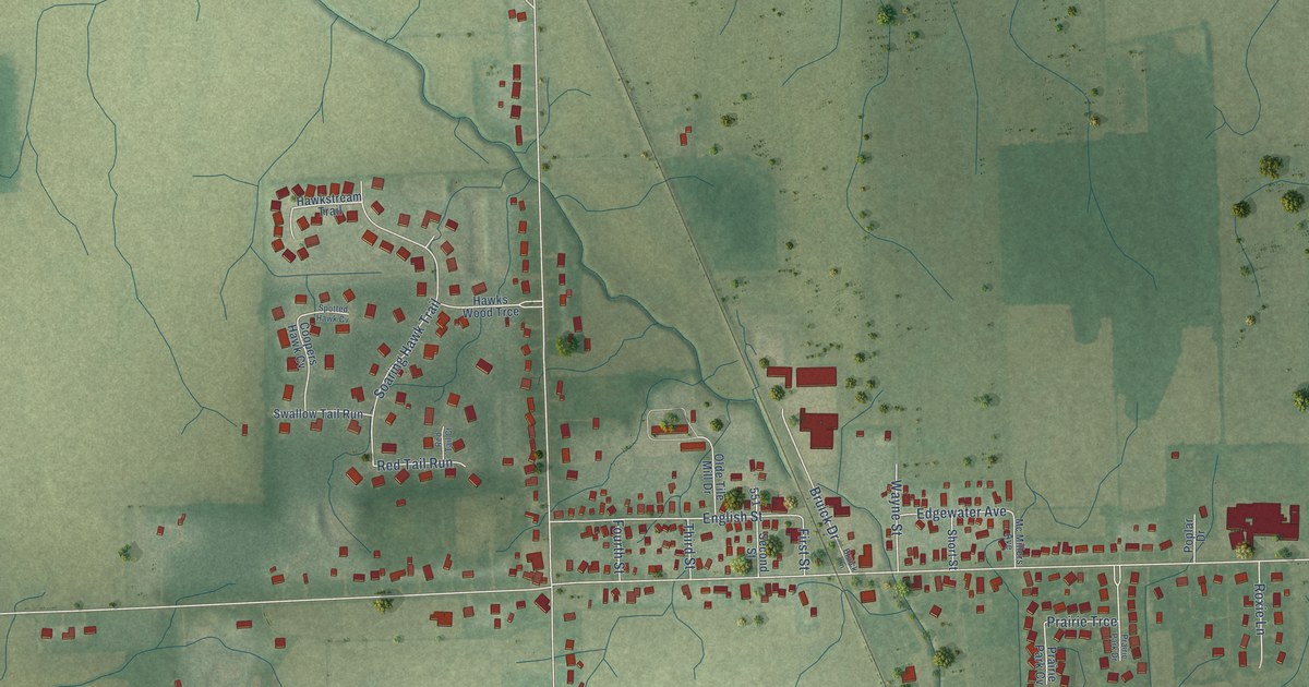 Map of Hoagland, Indiana in 2026