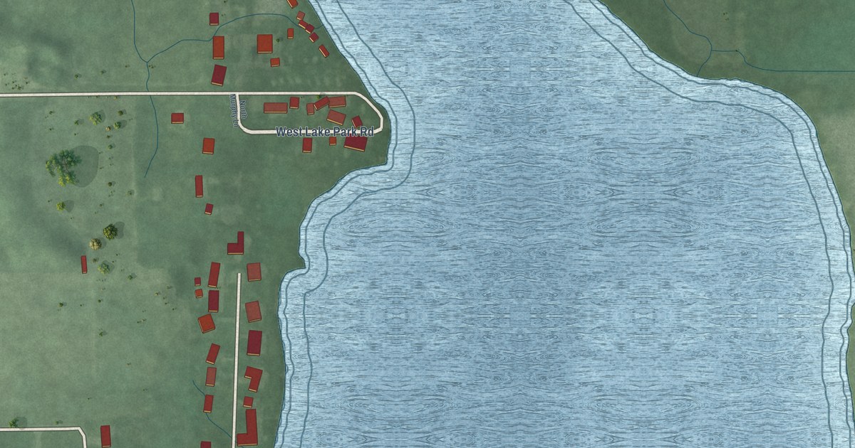 Map of Hoffman Lake, Indiana in 2026