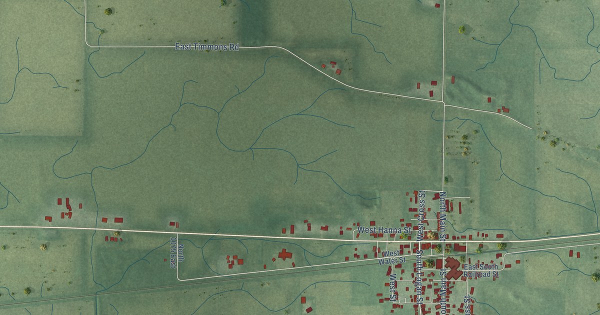 Map of Idaville, Indiana in 2026