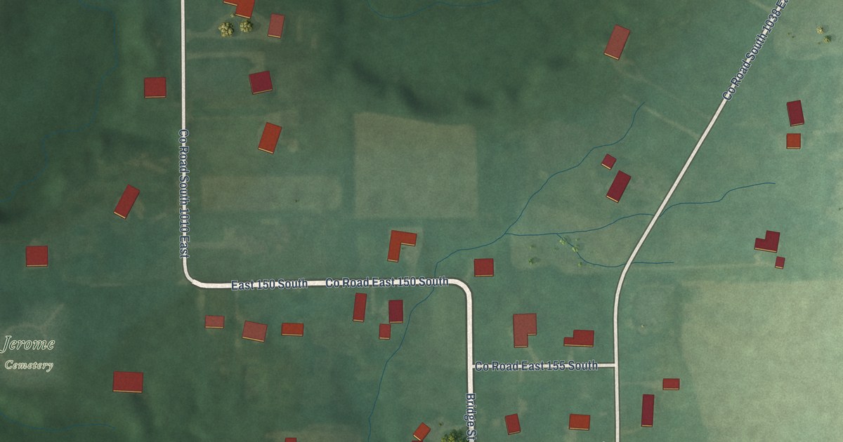 Map of Jerome, Indiana in 2026