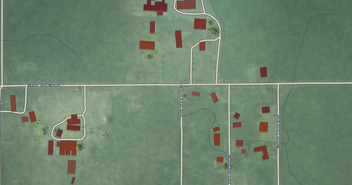 Map of Judyville, Indiana in 2026