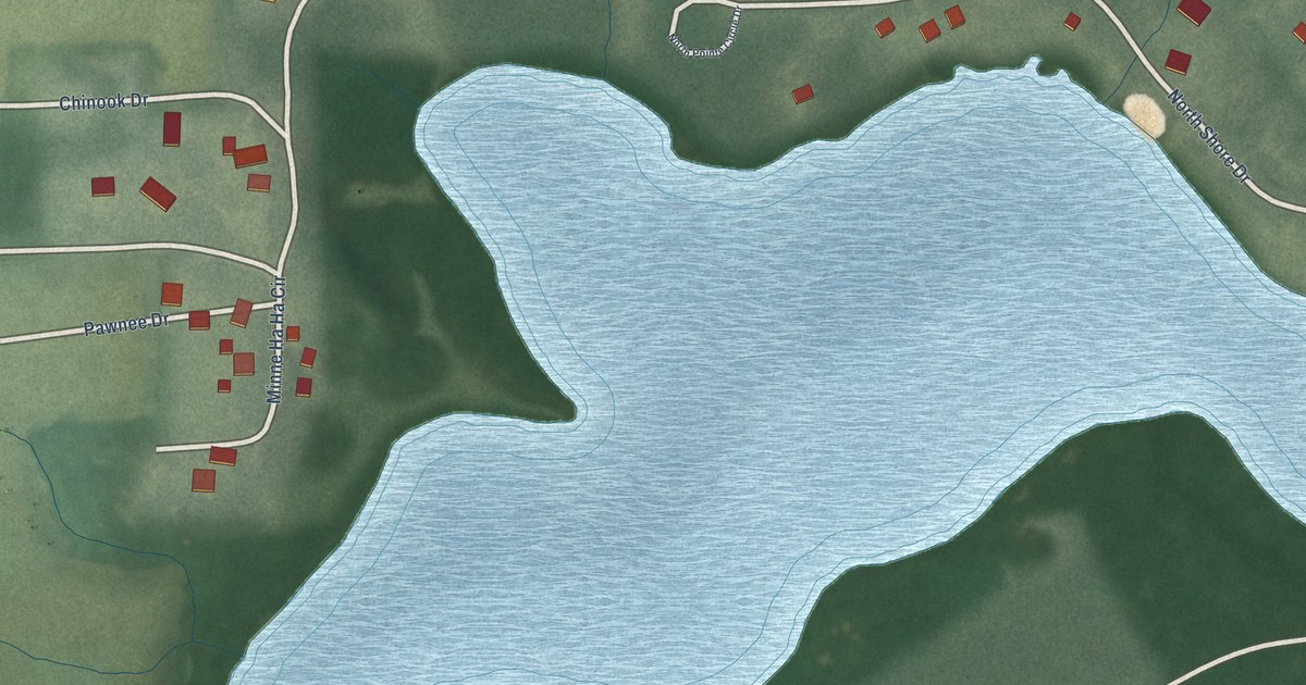 Map of Lake Everett, Indiana in 2026