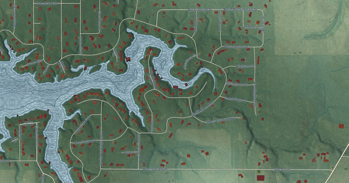 Map of Lake Holiday, Indiana in 2026
