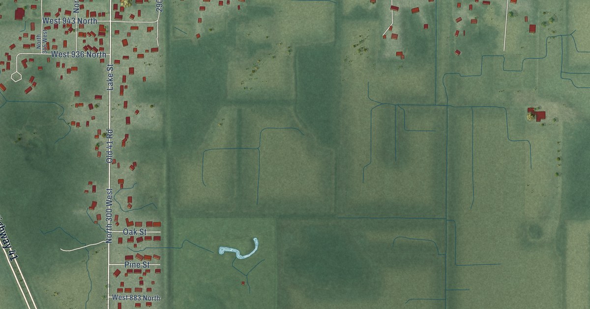 Map of Lake Village, Indiana in 2026