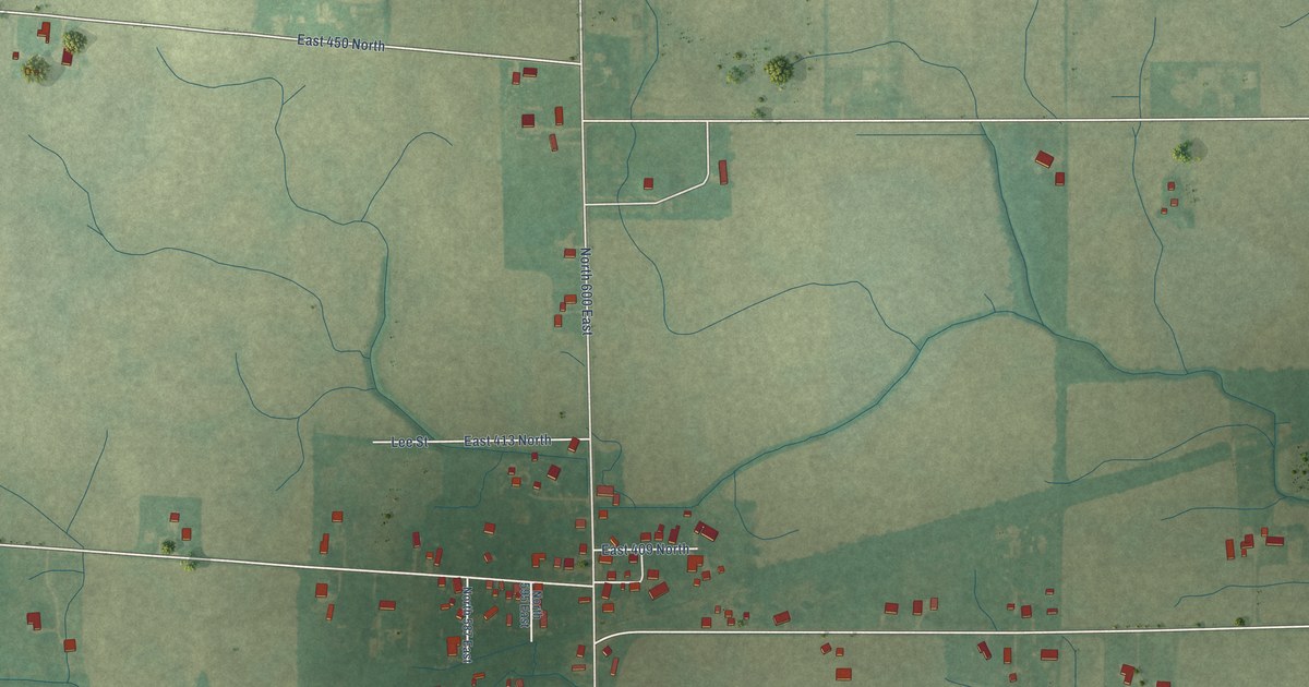 Map of Landess, Indiana in 2026