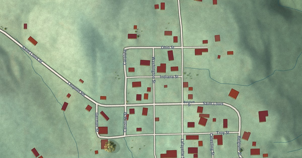 Map of Leopold, Indiana in 2026