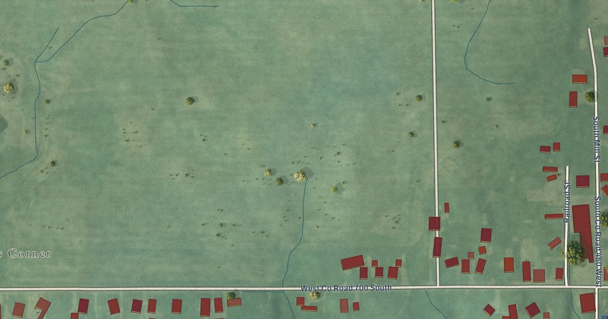 Map of Letts, Indiana in 2026