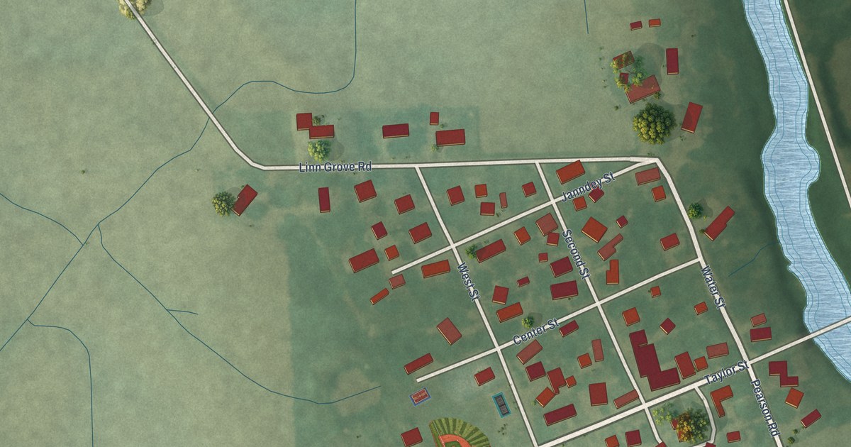 Map of Linn Grove, Indiana in 2026