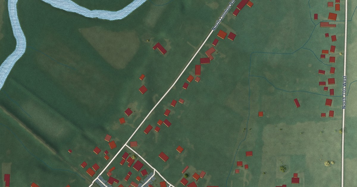 Map of London, Indiana in 2026