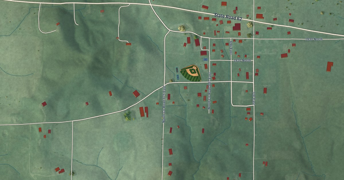 Map of Mariah Hill, Indiana in 2026