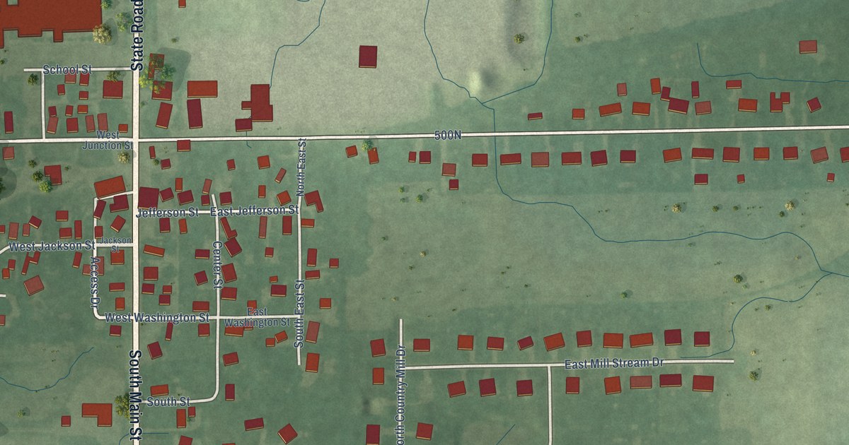 Map of Maxwell, Indiana in 2026