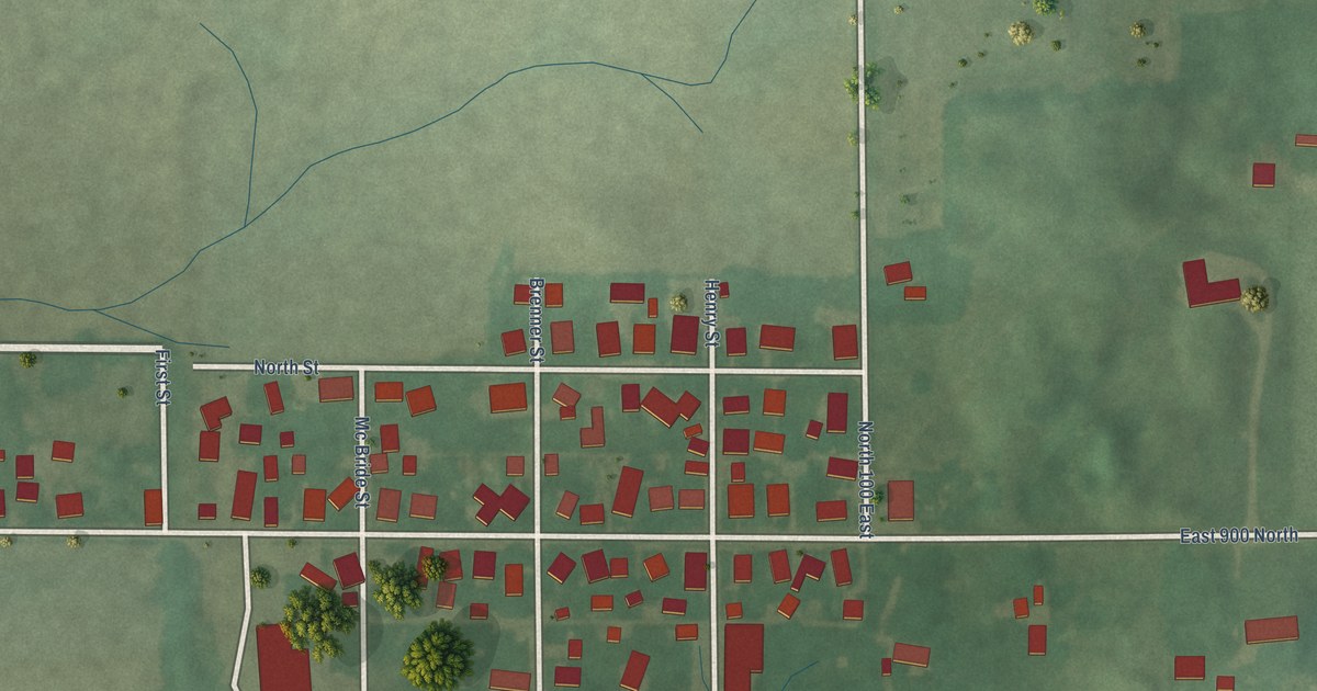 Map of Mays, Indiana in 2026