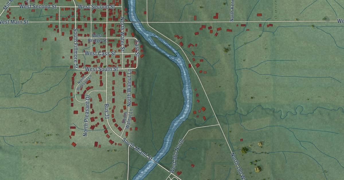 Map of Mexico, Indiana in 2026