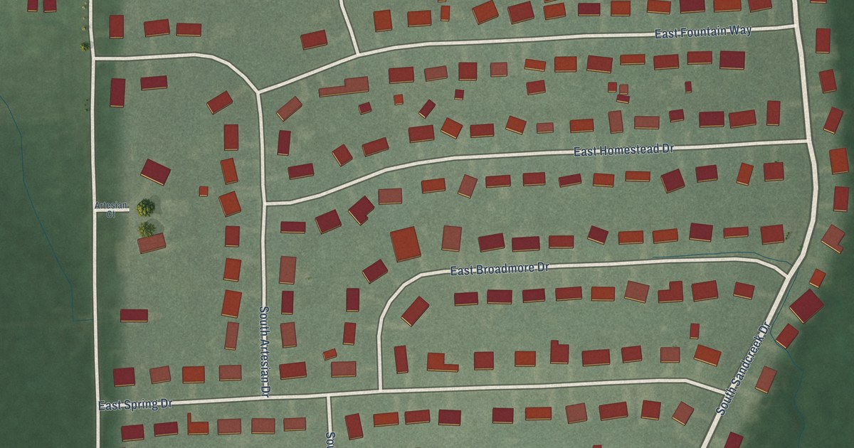 Map of Mineral Springs, Indiana in 2026
