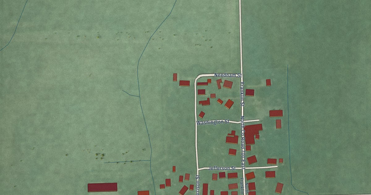 Map of Needham, Indiana in 2026