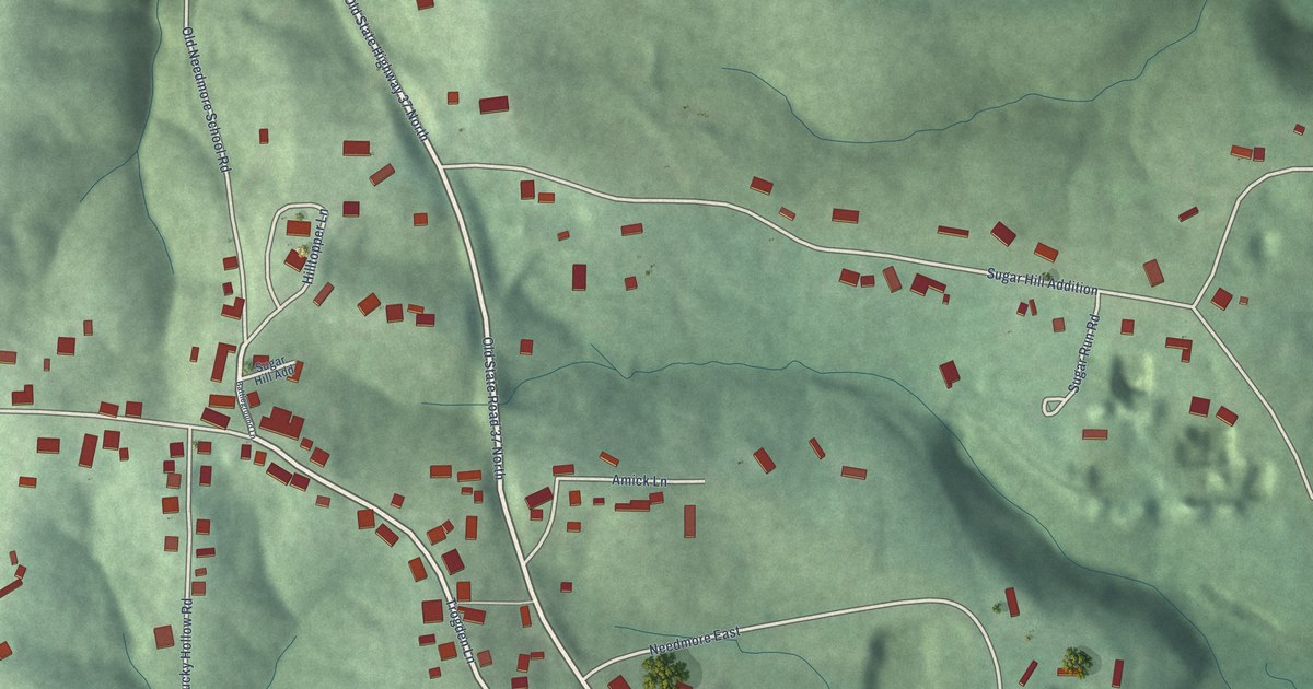 Map of Needmore, Indiana in 2026