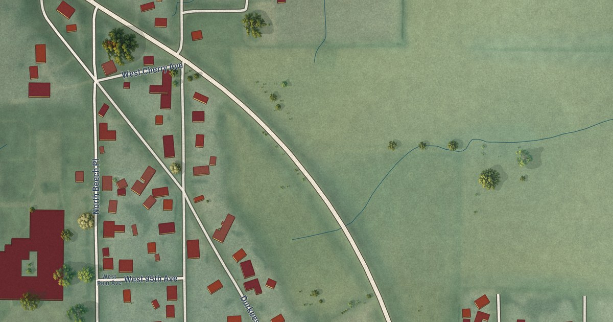 Map of New Goshen, Indiana in 2026