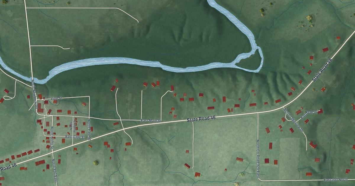 Map of Newbern, Indiana in 2026