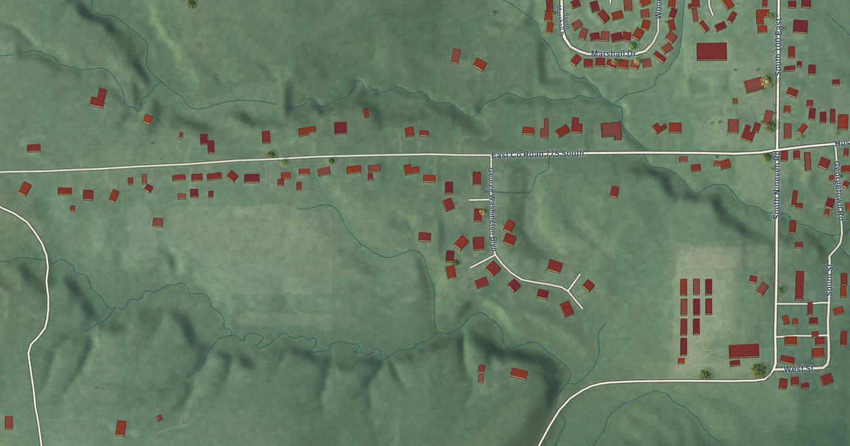 Map of Nineveh, Indiana in 2026