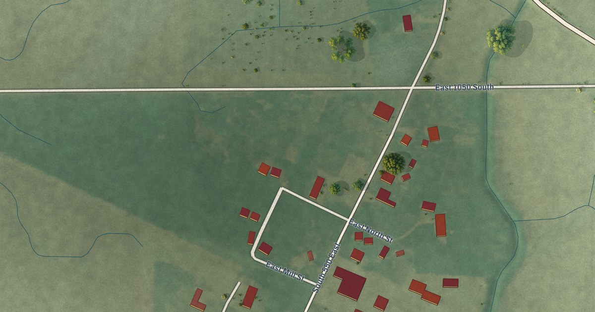 Map of North Grove, Indiana in 2026
