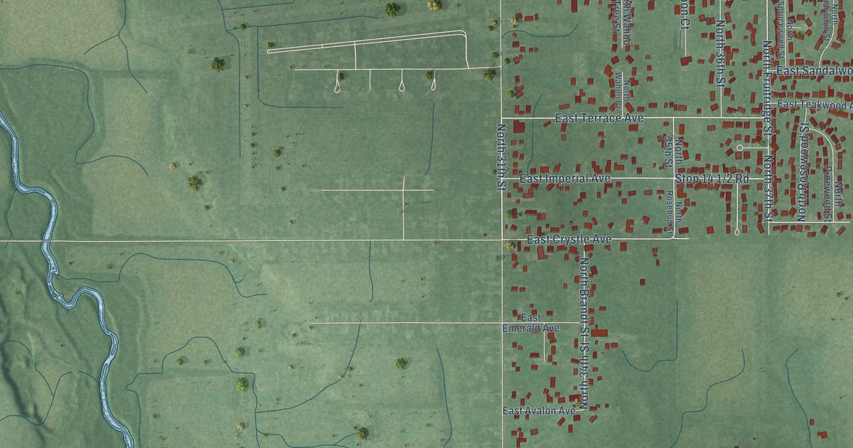 Map of North Terre Haute, Indiana in 2026