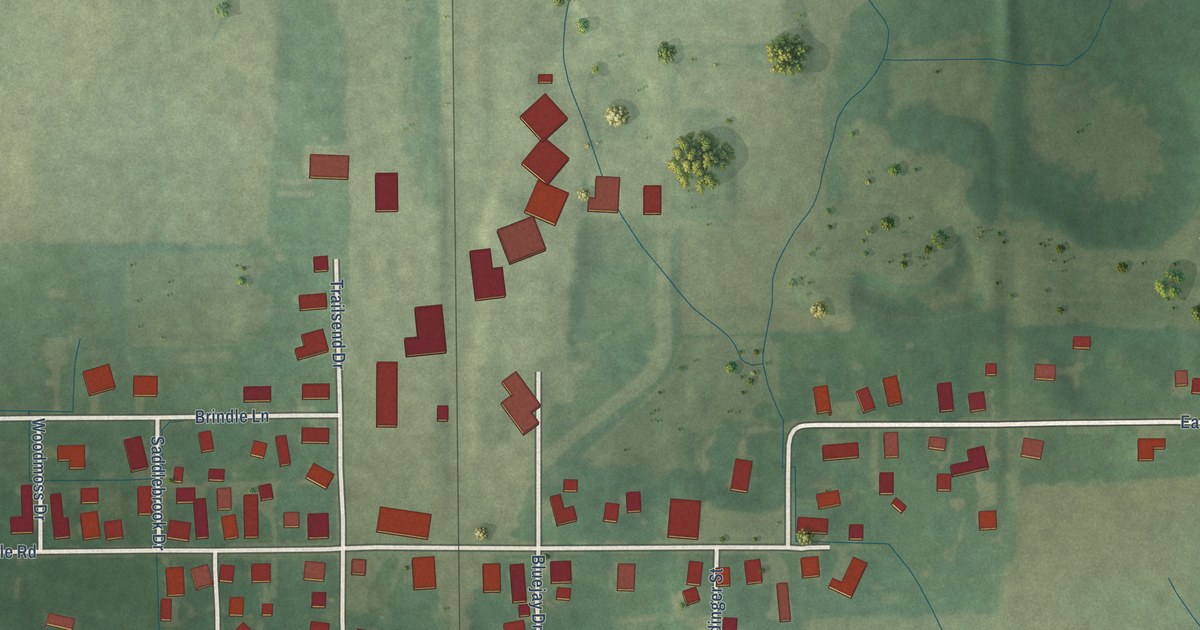 Map of Oakville, Indiana in 2026