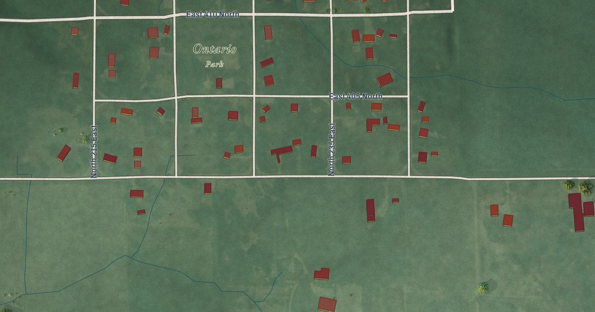 Map of Ontario, Indiana in 2026