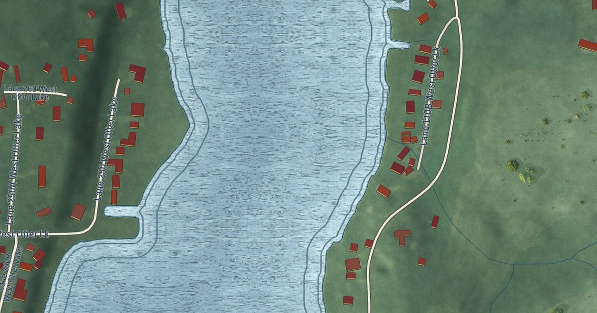 Map of Otter Lake, Indiana in 2026