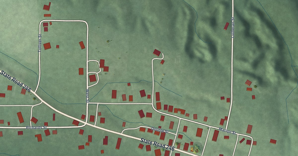 Map of Patricksburg, Indiana in 2026