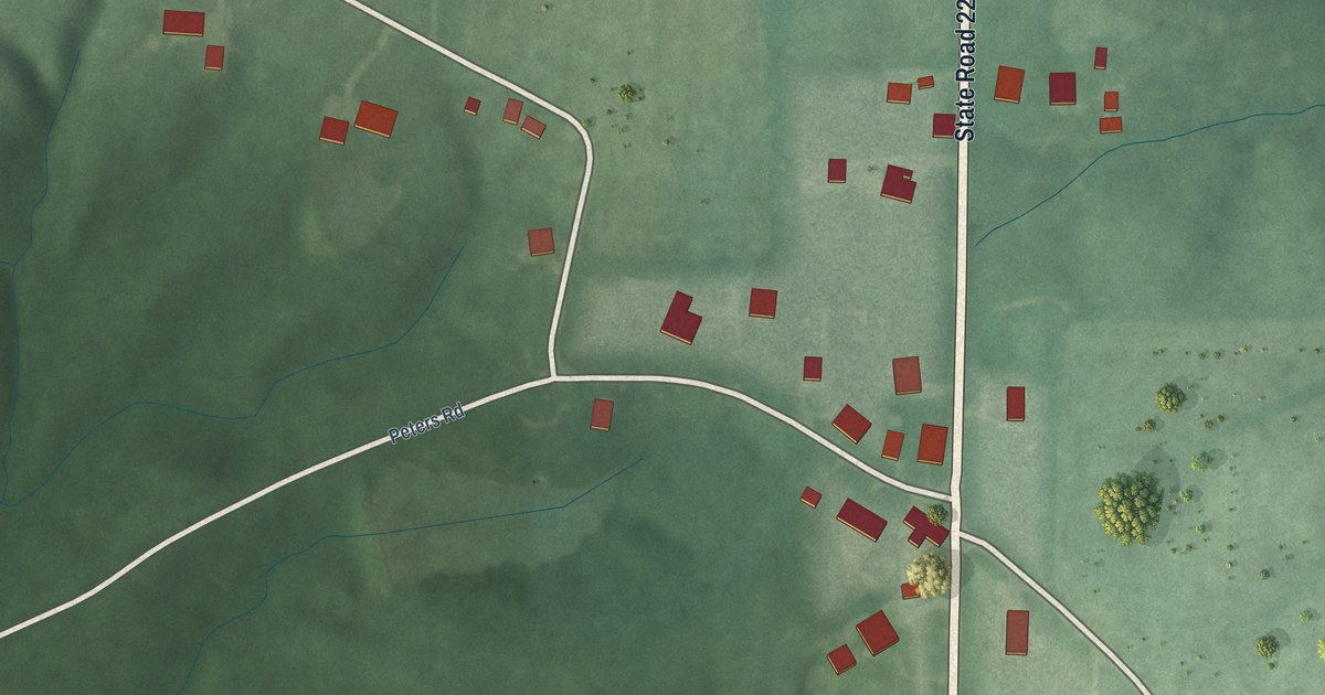 Map of Peppertown, Indiana in 2026
