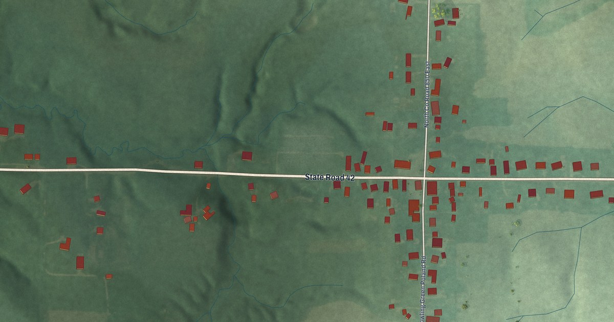 Map of Poland, Indiana in 2026