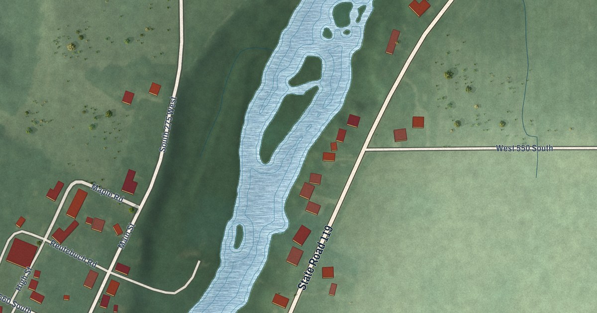 Map of Pulaski, Indiana in 2026