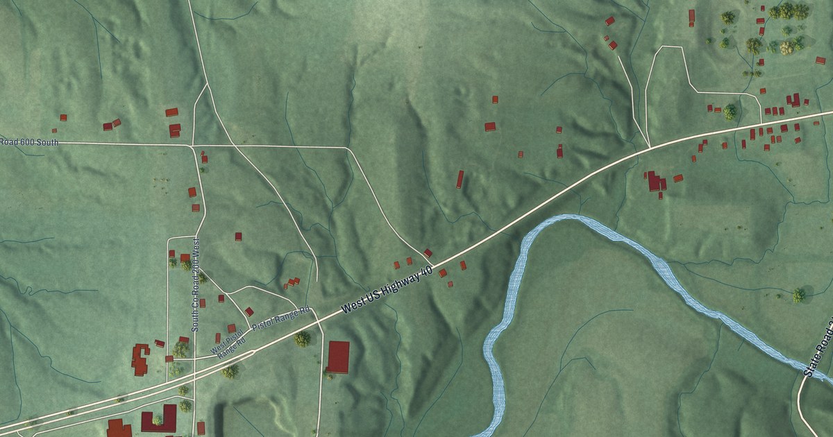 Map of Putnamville, Indiana in 2026