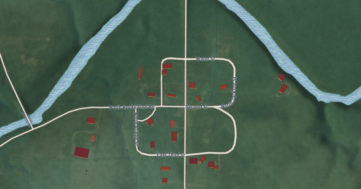 Map of Rainsville, Indiana in 2026