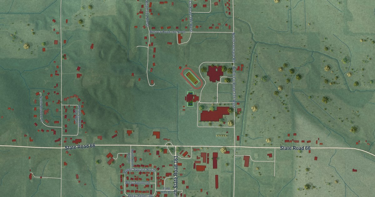Map of Reo, Indiana in 2026