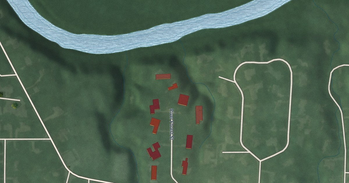 Map of River Forest, Indiana in 2026